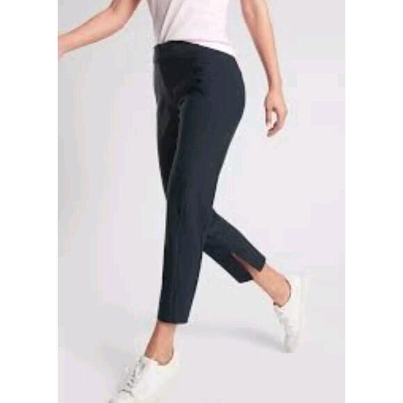 Athleta Stellar Trouser Sz 4 GRAY Ankle Zip Pants Pockets Athleisure Preppy $128 - Picture 6 of 13